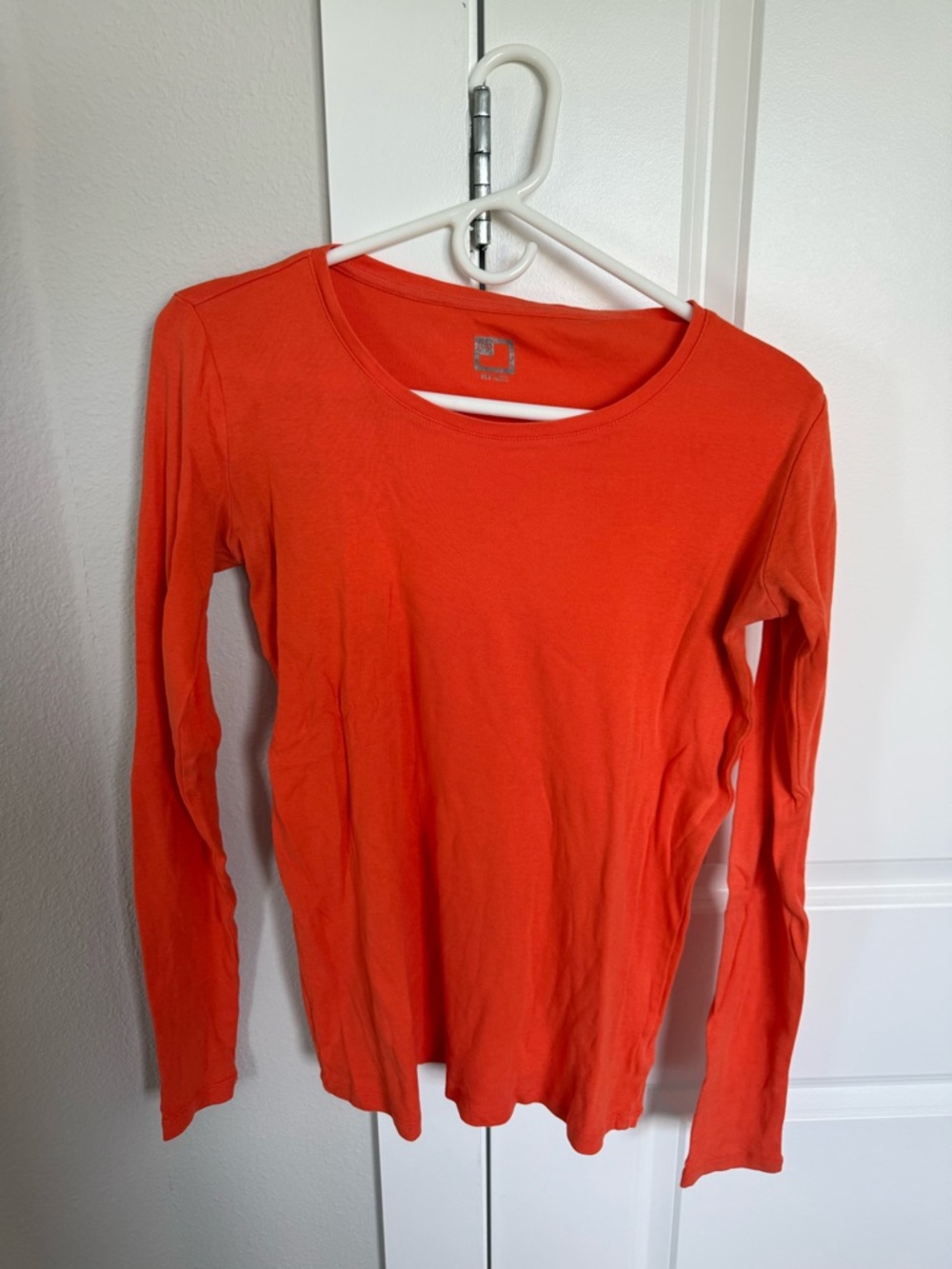 jcpenney Orange Long-Sleeve Scoop Neck Top